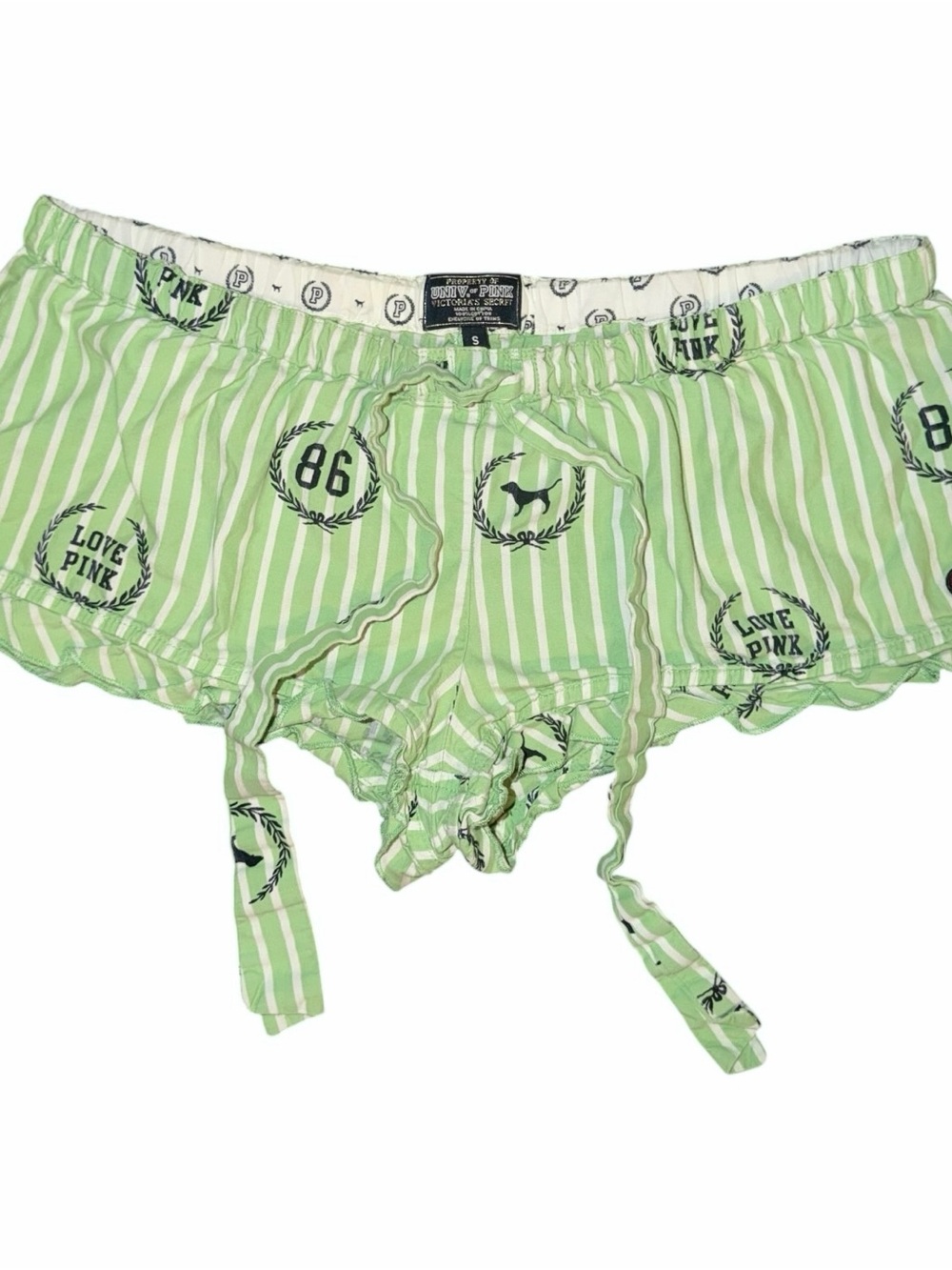 2008 VS Pink Micro Mini Lounge Shorts
